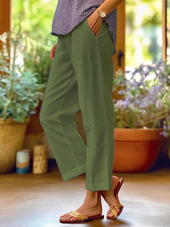 Nashville Wide Leg Linen Pants - Lightweight & Breathable for Effortless Style 4