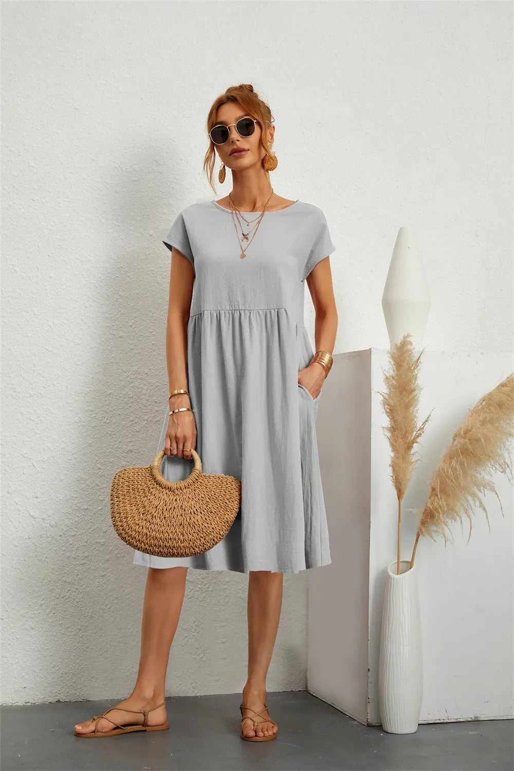 Nora Black Midi Dress – Luxurious Fabric with Flattering Fit for Wedding Guests 14