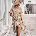 Nora Floral Summer Dress – Lightweight Polyester with Flattering Midi Fit 0