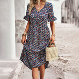 Nora Floral Summer Dress – Lightweight Polyester with Flattering Midi Fit 2
