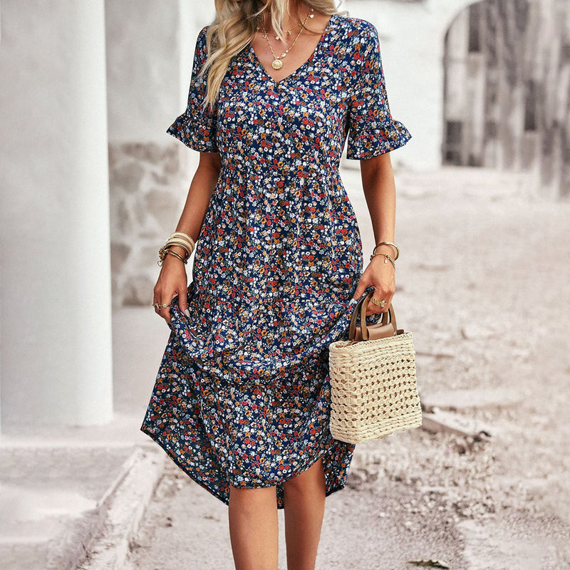 Nora Floral Summer Dress – Lightweight Polyester with Flattering Midi Fit 2