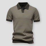 Serena Striped Knit Polo