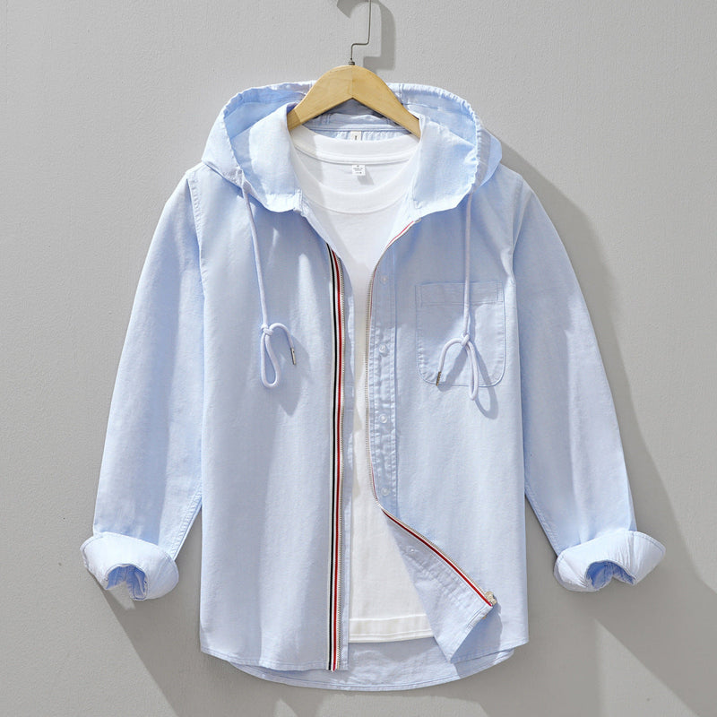 Miles Cotton Hoodie – Casual Zip-Front Cotton Hoodie