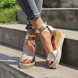 Xavier Women's Platform Buckle Sandals
