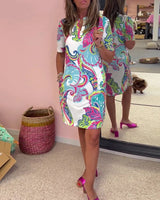 Finn Vibrant Patterned Dress