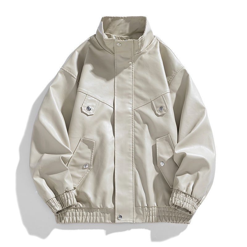 Marco Genuine Leather Bomber Jacket – Soft Durable Casual Outerwear