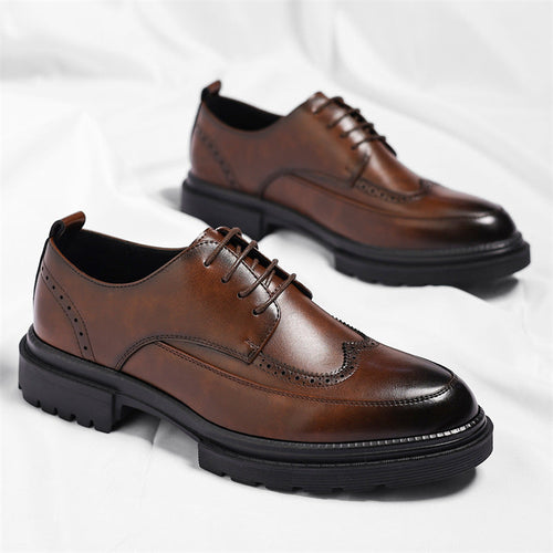 Andrew Men’s Brogue Leather Dress Shoes