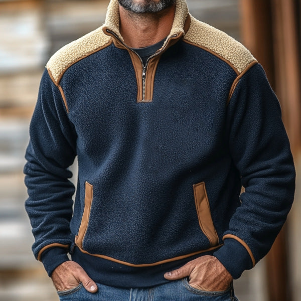 Colorado Quarter Zip Sherpa Sweater