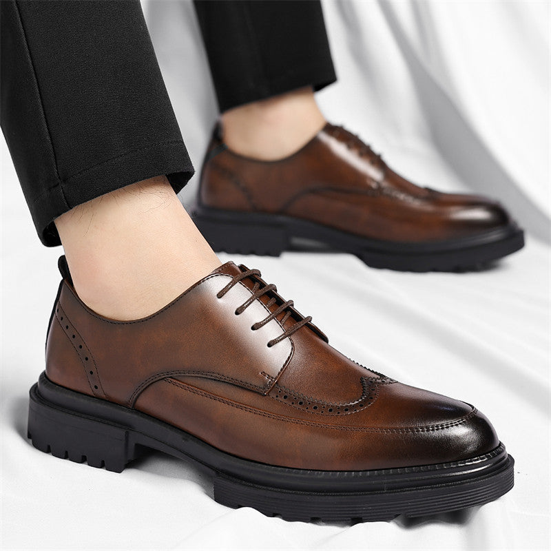 Andrew Men’s Brogue Leather Dress Shoes