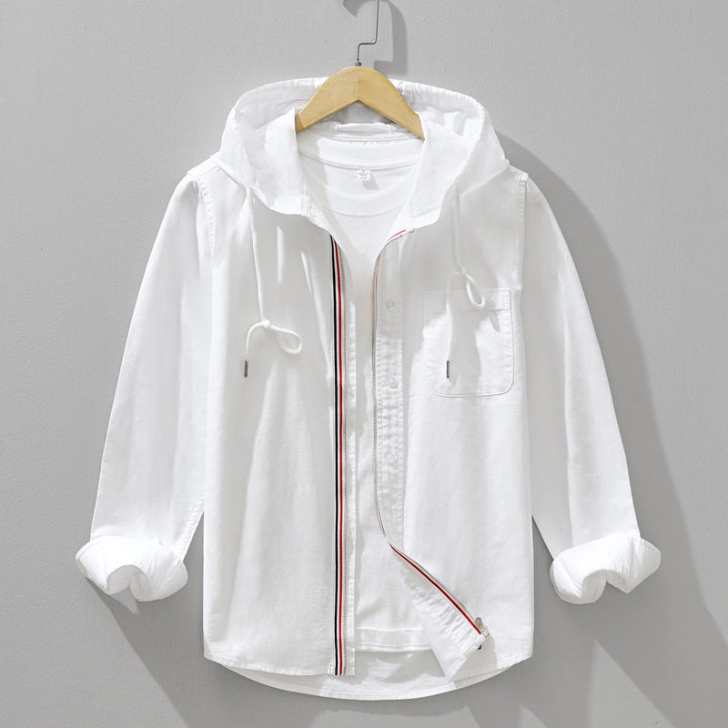 Miles Cotton Hoodie – Casual Zip-Front Cotton Hoodie