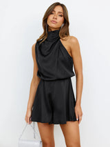Mirella Soft-Touch Short Jumpsuit – Retro-Inspired One-Piece for Everyday Elegance