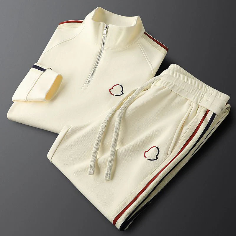 Jalen Quarter-Zip Tracksuit – Lightweight Stretch Set for Refined Street Comfort