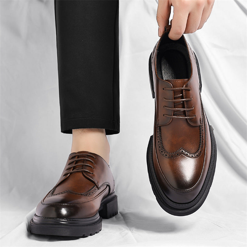 Andrew Men’s Brogue Leather Dress Shoes