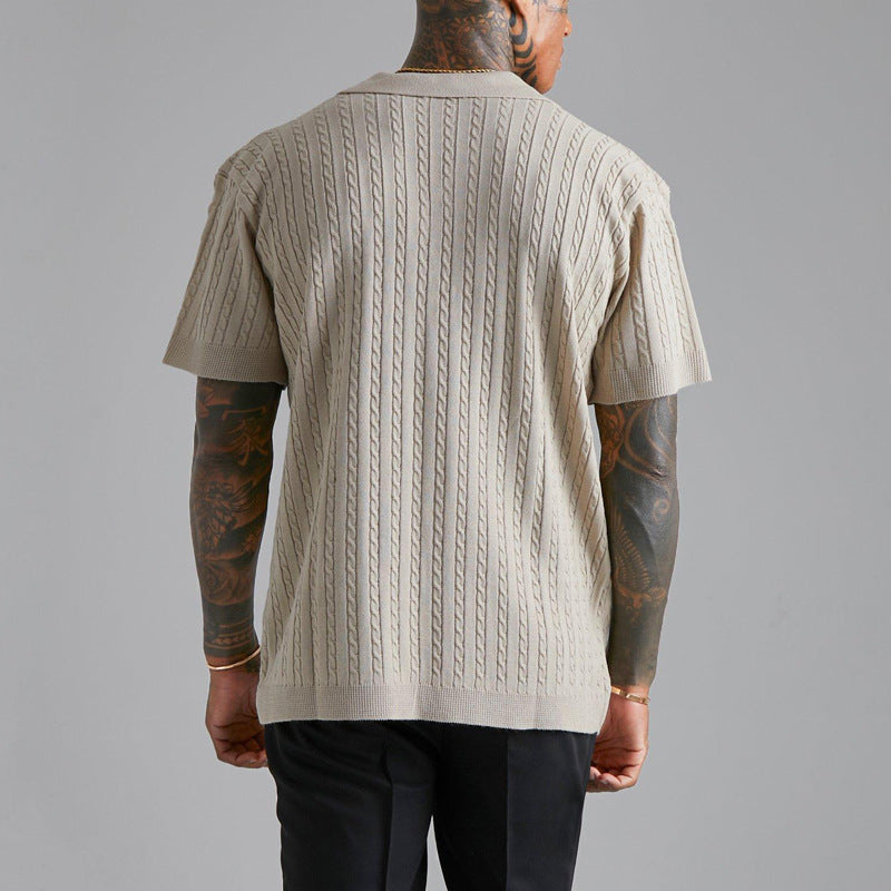 Harbor Men's Casual Shirt - Relaxed Fit Short Sleeve Button-Up with Premium Cotton