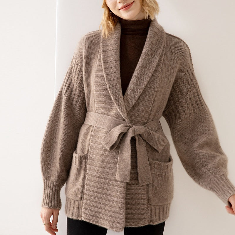 Skylar Luxe Belted Cardigan