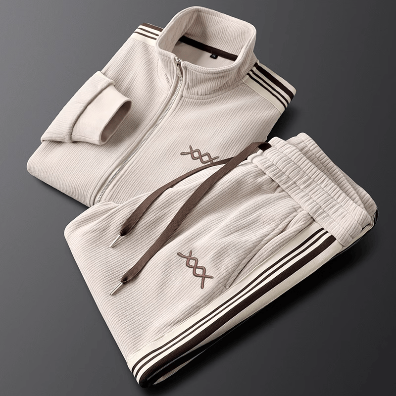 Graham Corduroy Tracksuit – Men’s Heritage-Inspired Two-Piece Set with Vintage Texture