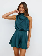 Mirella Soft-Touch Short Jumpsuit – Retro-Inspired One-Piece for Everyday Elegance