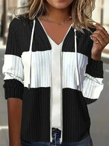 Portland Color Block Jacket – Soft Ribbed Knit with Relaxed Fit for Transitional Weather 4