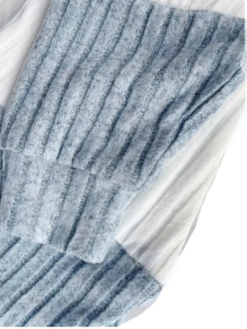 Portland Color Block Jacket – Soft Ribbed Knit with Relaxed Fit for Transitional Weather 7