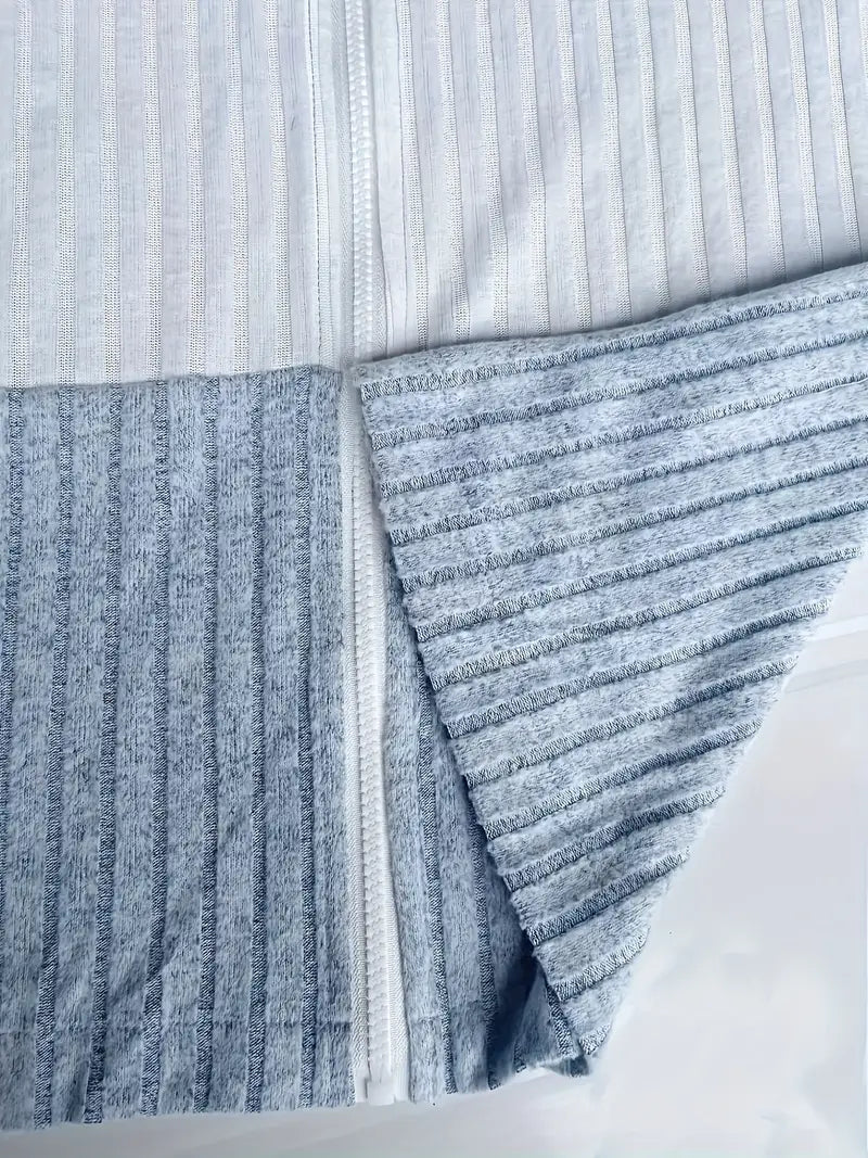 Portland Color Block Jacket – Soft Ribbed Knit with Relaxed Fit for Transitional Weather 8