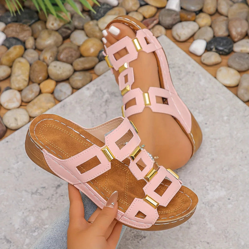 Portland Slip-On Sandals – Breathable Synthetic with Arch Support 1