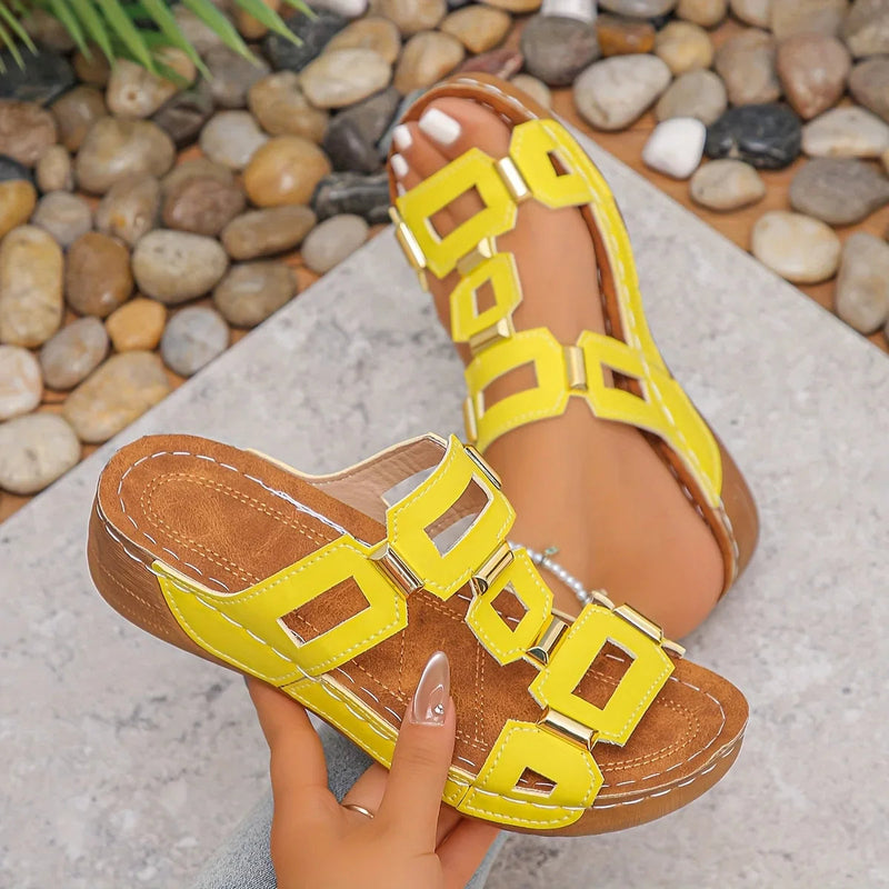 Portland Slip-On Sandals – Breathable Synthetic with Arch Support 2