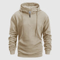 Cole Men’s Quarter-Zip Hoodie – Textured Knit Pullover