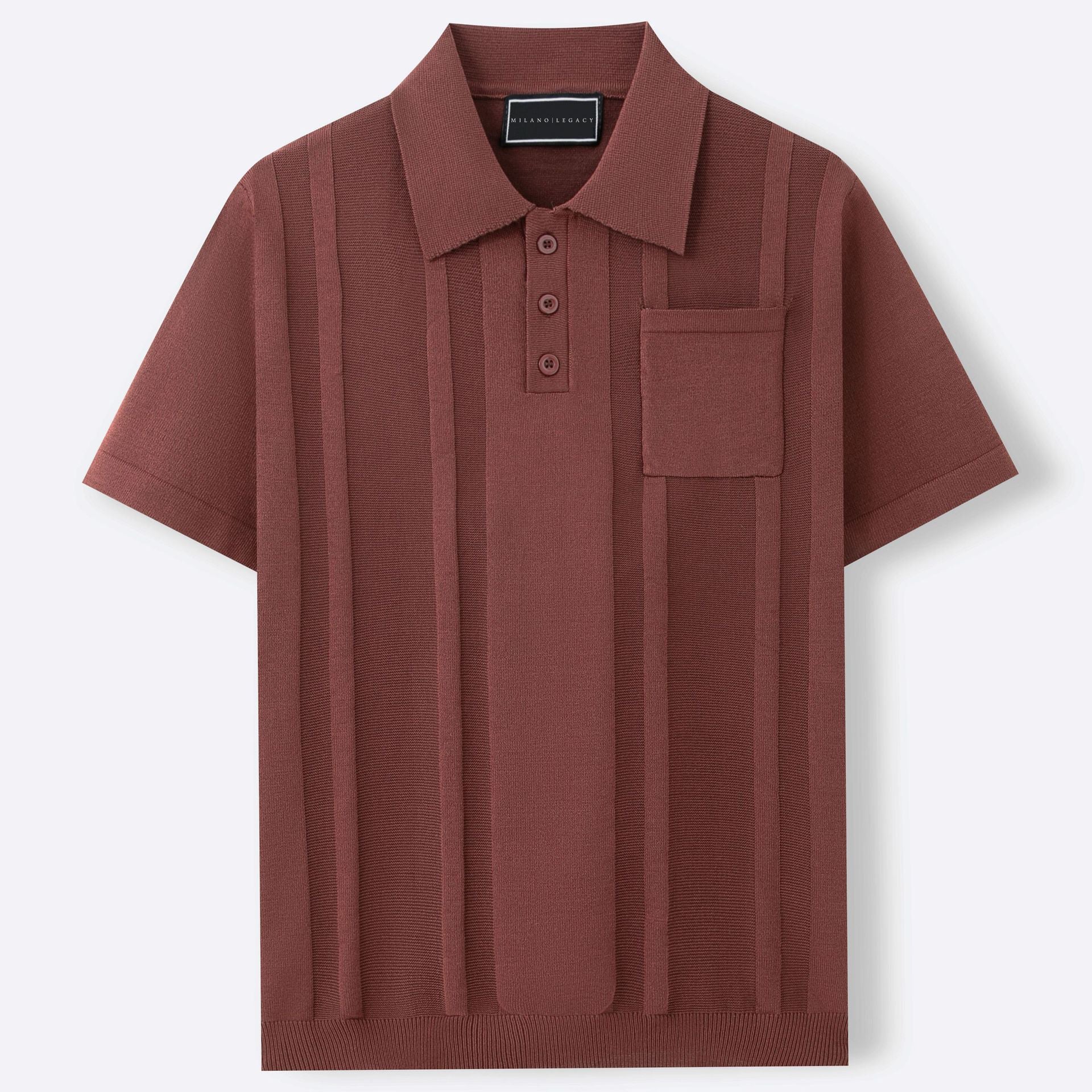 Mason Textured Polo - Short‑Sleeve Knit Polo for Relaxed Warm‑Weather Styling