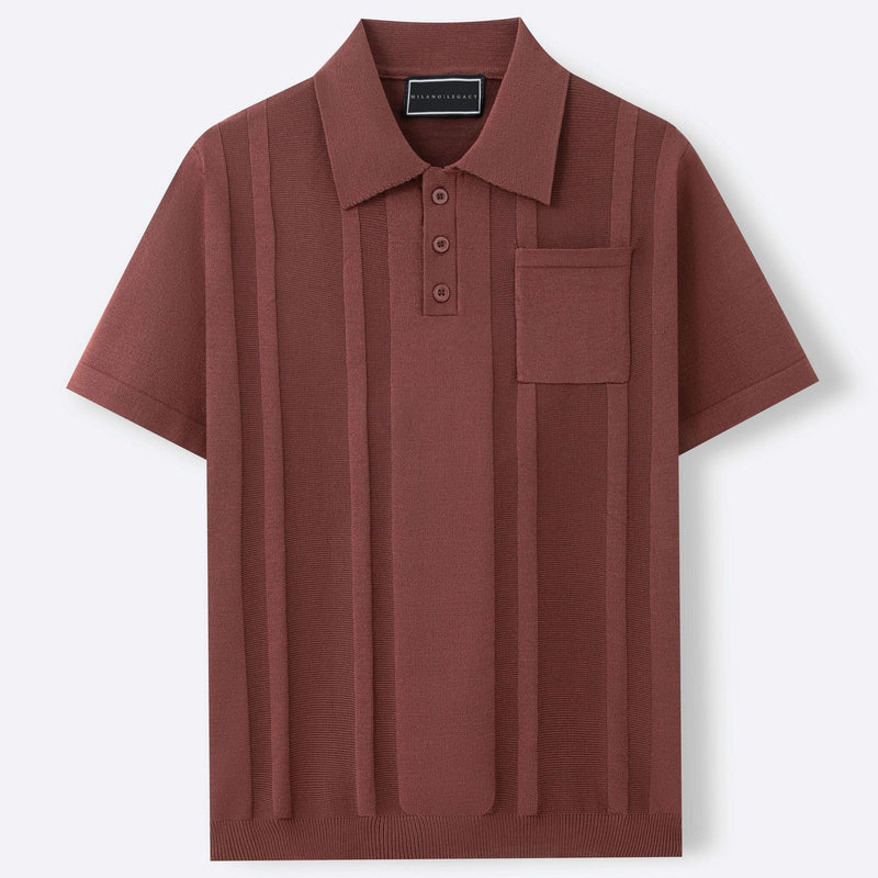 Mason Textured Polo - Short‑Sleeve Knit Polo for Relaxed Warm‑Weather Styling