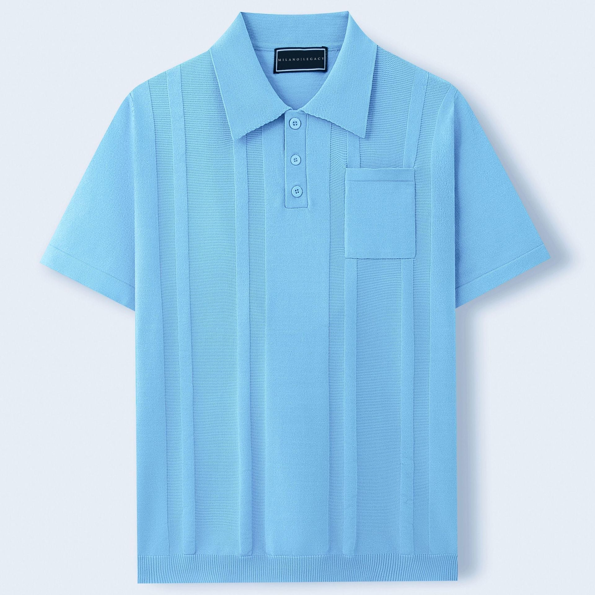 Mason Textured Polo - Short‑Sleeve Knit Polo for Relaxed Warm‑Weather Styling
