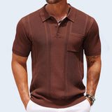 Mason Textured Polo - Short‑Sleeve Knit Polo for Relaxed Warm‑Weather Styling