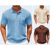 Mason Textured Polo - Short‑Sleeve Knit Polo for Relaxed Warm‑Weather Styling