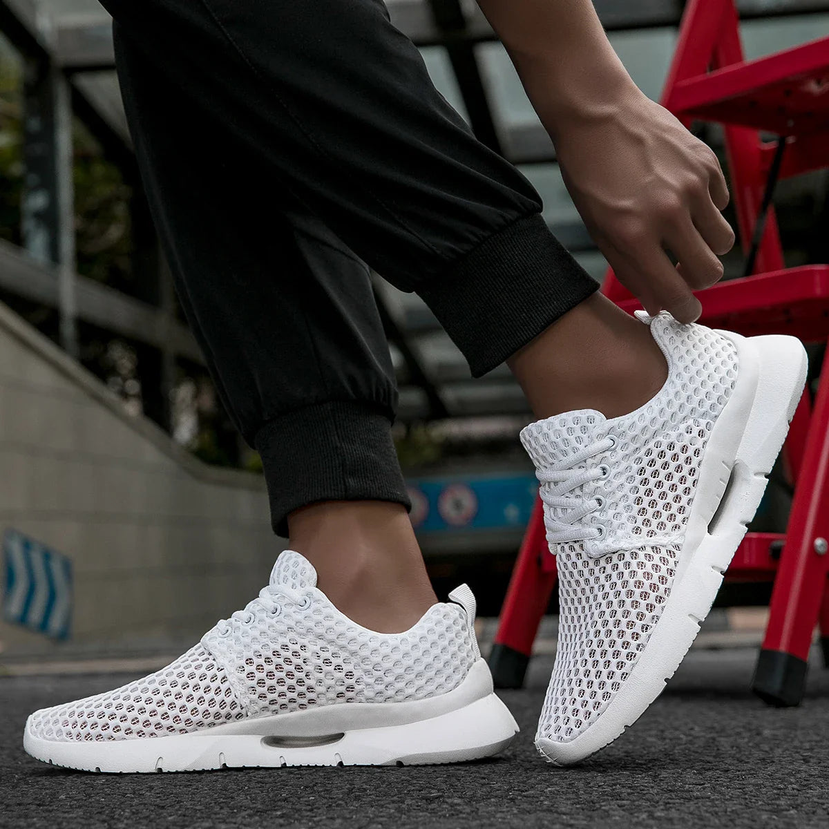 Logan Mesh Trainers – Lightweight Performance Sneakers for All-Day Breathability