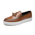 Matteos Men’s Tassel Loafers – Classic Leather Slip-On Dress Shoes