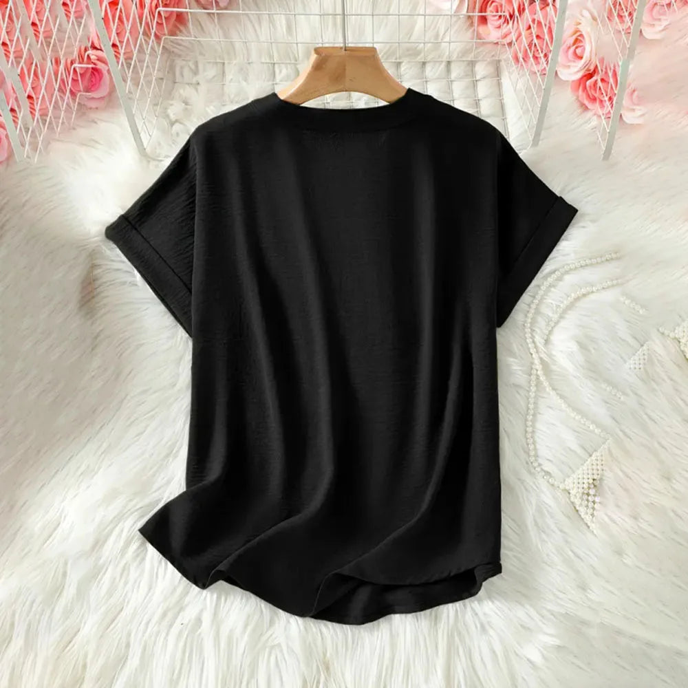 Marissa Women’s Tunic Blouse – Relaxed Fit with Lightweight Draped Fabric