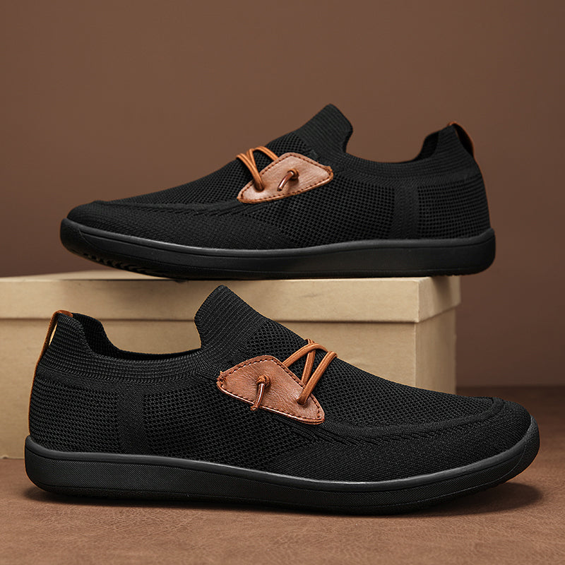 Xavier Mesh Slip-On Loafers – Breathable Memory Foam Casual Shoes