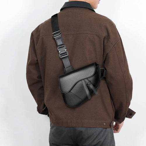 Ashby Saddle Crossbody Bag – Eco Leather Design with Adjustable Strap