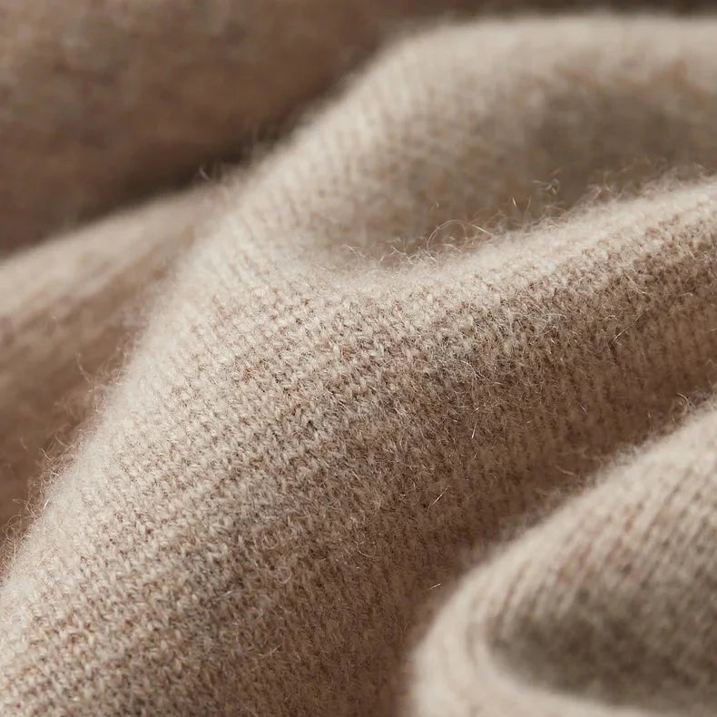 Gianni Men’s Cashmere Cardigan – Zip Structured Collar with Front Pockets