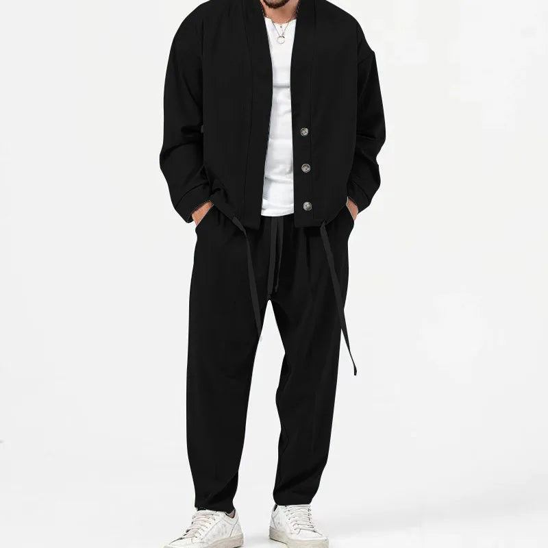 Camille Men's Streetwear Kimono Set