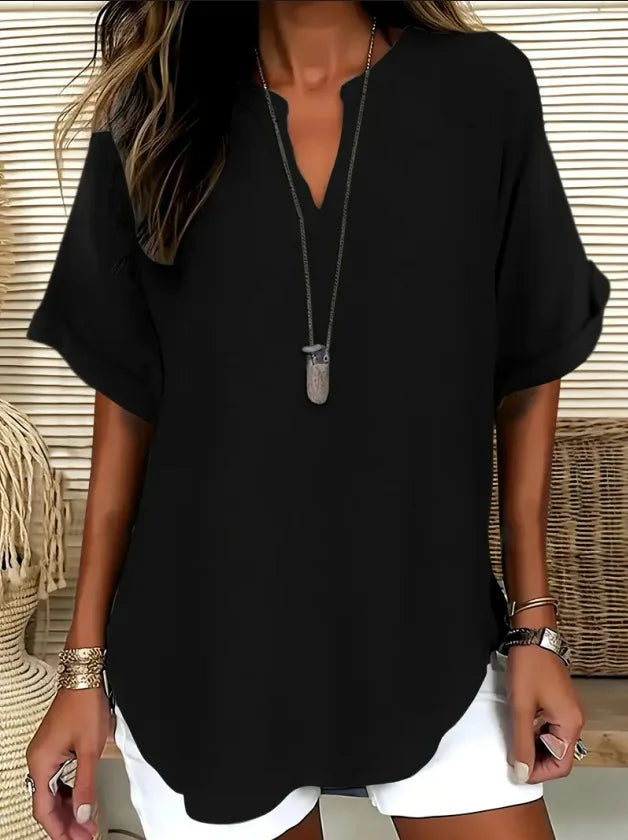 Marissa Women’s Tunic Blouse – Relaxed Fit with Lightweight Draped Fabric