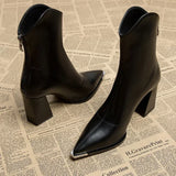 Chrome Tip Chelsea Boot – Sleek Women's Leather Boot