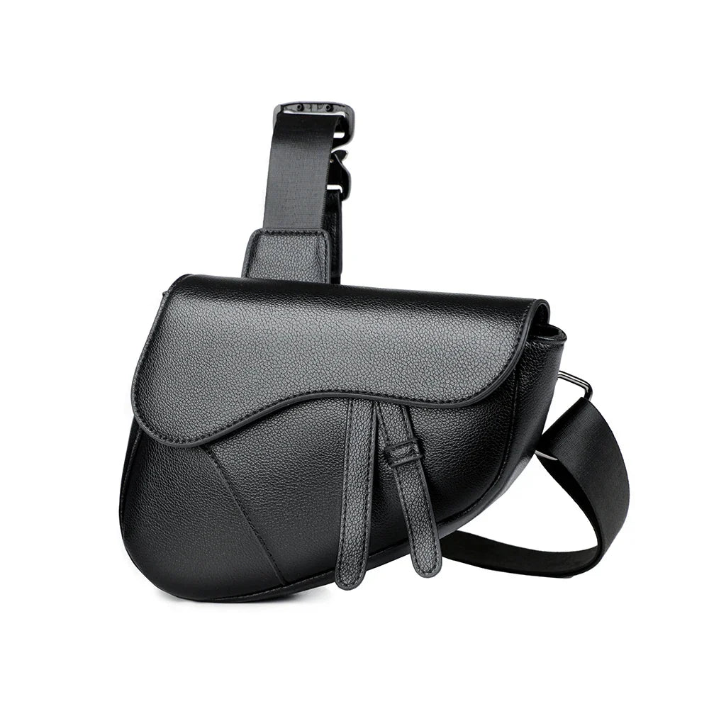 Ashby Saddle Crossbody Bag – Eco Leather Design with Adjustable Strap