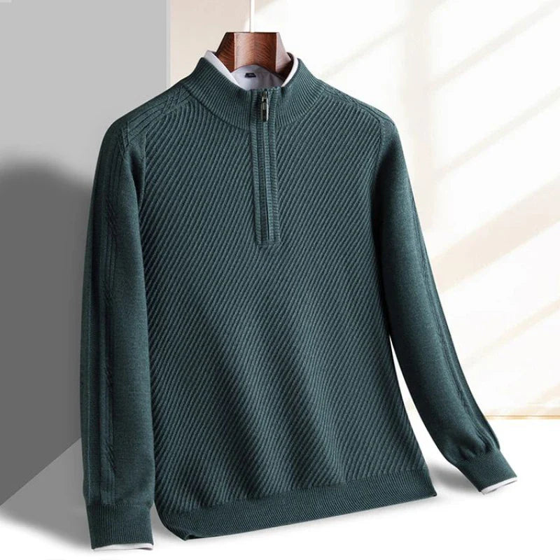 Sven Men’s Quarter-Zip Sweater – Lightweight Soft Knit Pullover
