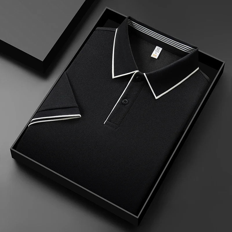 Valente Performance Knit Polo – Breathable Stretch Smart-Casual Shirt