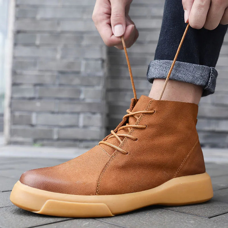Torino Ankle Leather Shoes