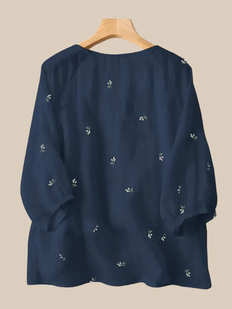 Milo Embroidered Boho Blouse