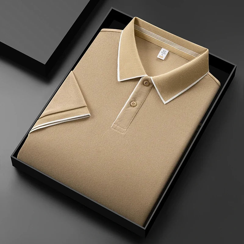 Valente Performance Knit Polo – Breathable Stretch Smart-Casual Shirt