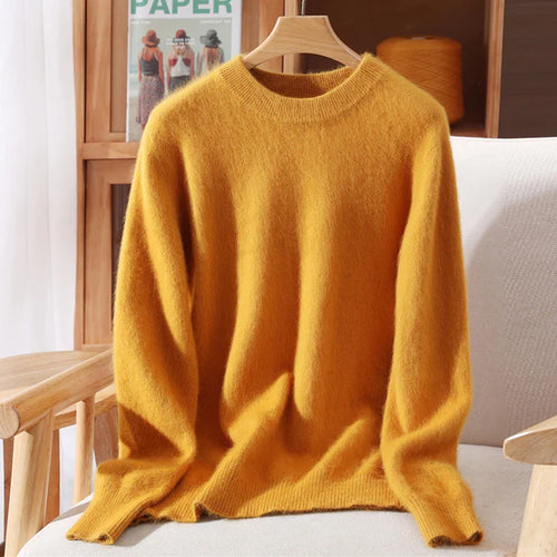 Alona Women’s Cashmere Pullover – Luxurious Mink Blend