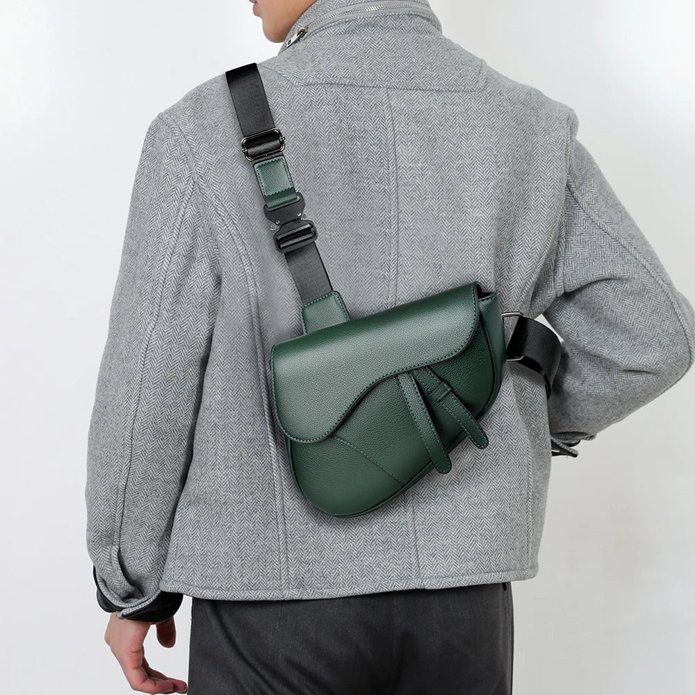 Ashby Saddle Crossbody Bag – Eco Leather Design with Adjustable Strap
