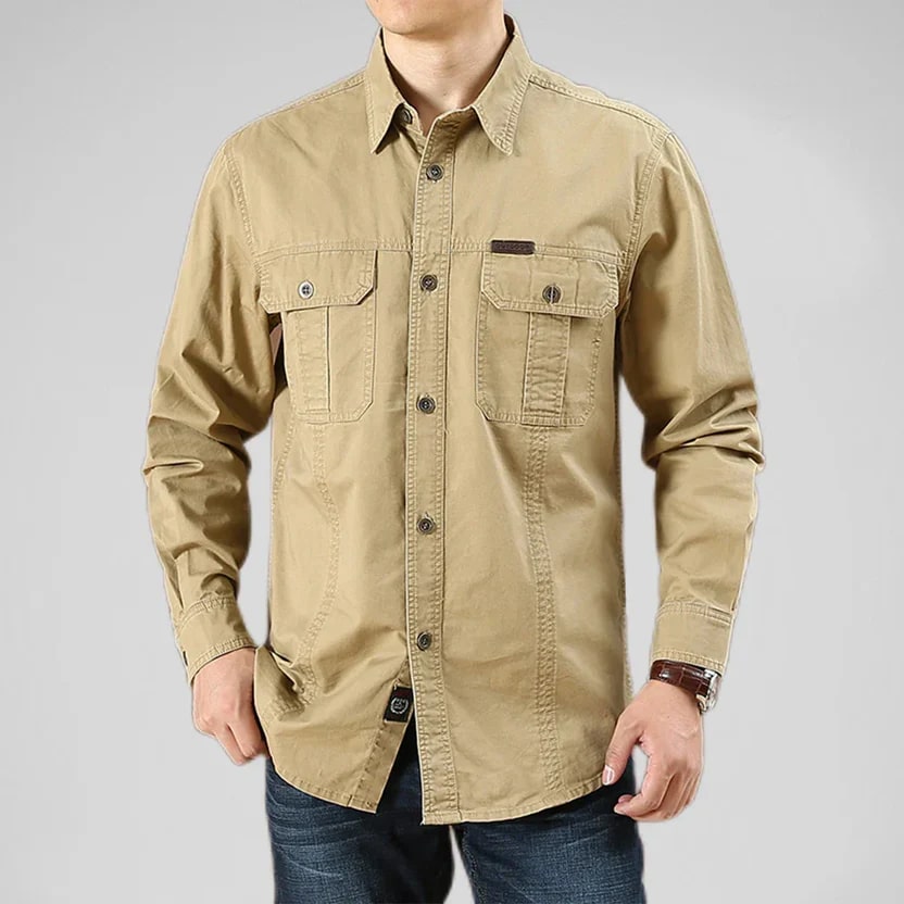 Ramiro Men’s Long Sleeve Shirt – Durable Cotton Shirt